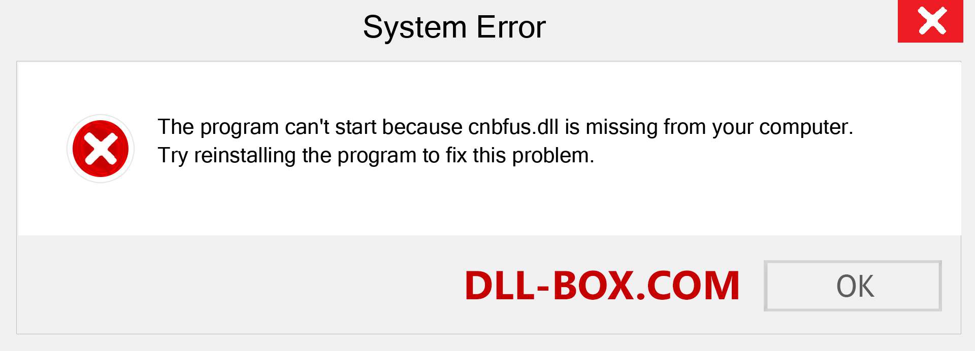  cnbfus.dll file is missing?. Download for Windows 7, 8, 10 - Fix  cnbfus dll Missing Error on Windows, photos, images